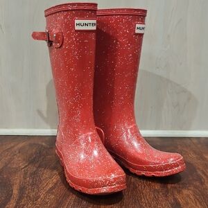 Big Kids Original Giant Glitter Rain Boots size 3